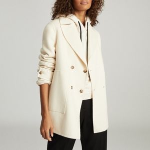 NWT REISS | Amber Wool-Blend Pea Coat